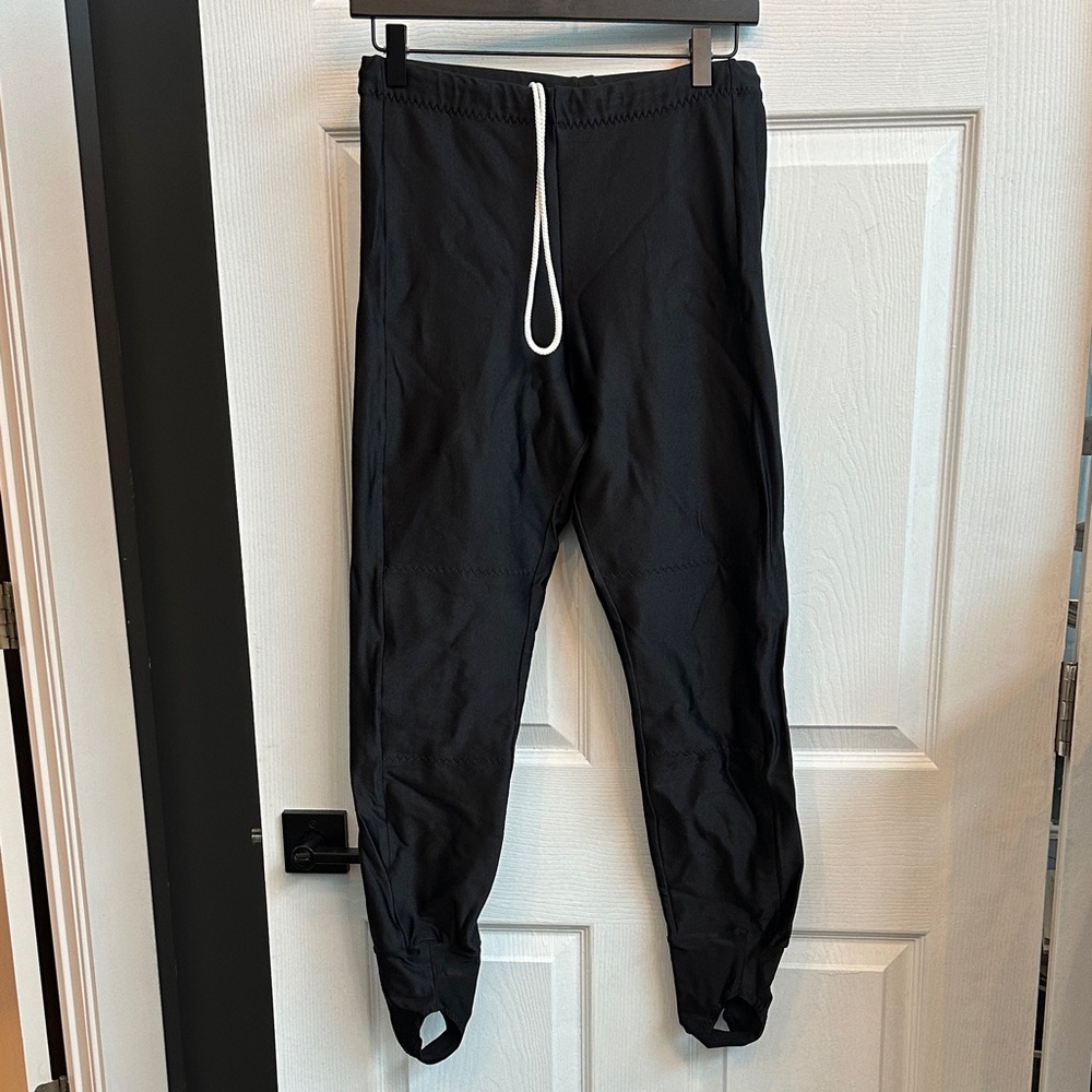 vintage black stirrup pants